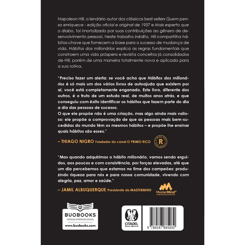 Hábitos dos milionários: segredos por trás maiores fortunas | Hill, Napoleon