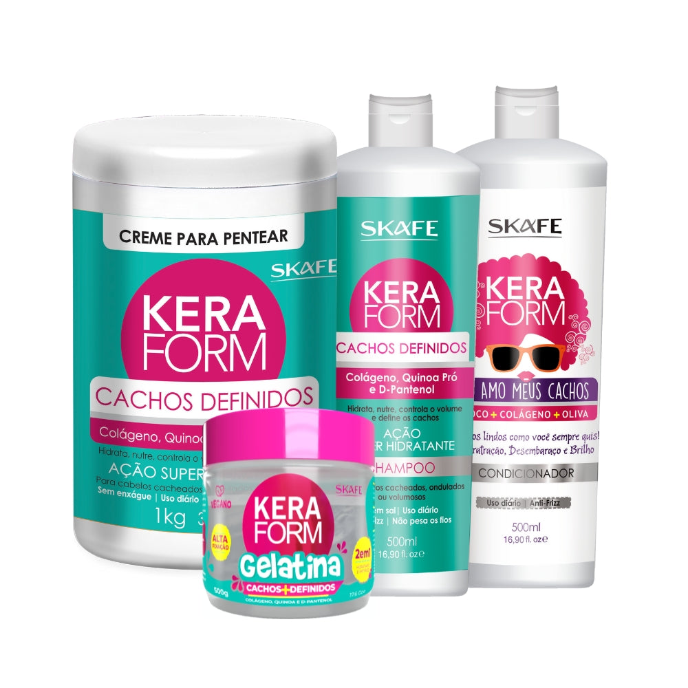 Kit Skafe Cachos Definidos Keraform – Cuidado Completo