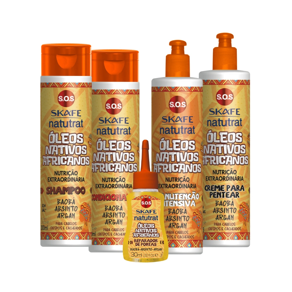Kit Skafe SOS Africanos – Nutrição & Antifrizz