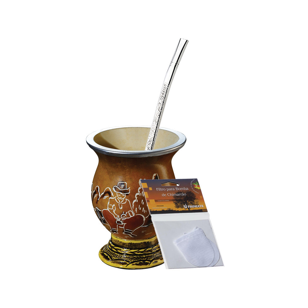 Pack Gourd and Pump for Chimarrão with Filter