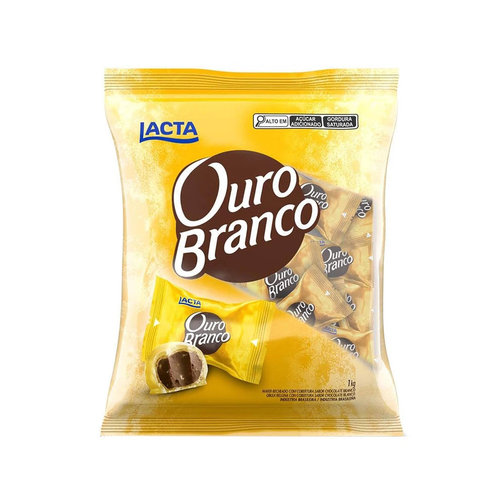 Chocolate Ouro Branco 1kg: Indulgência em Grande Quantidade!