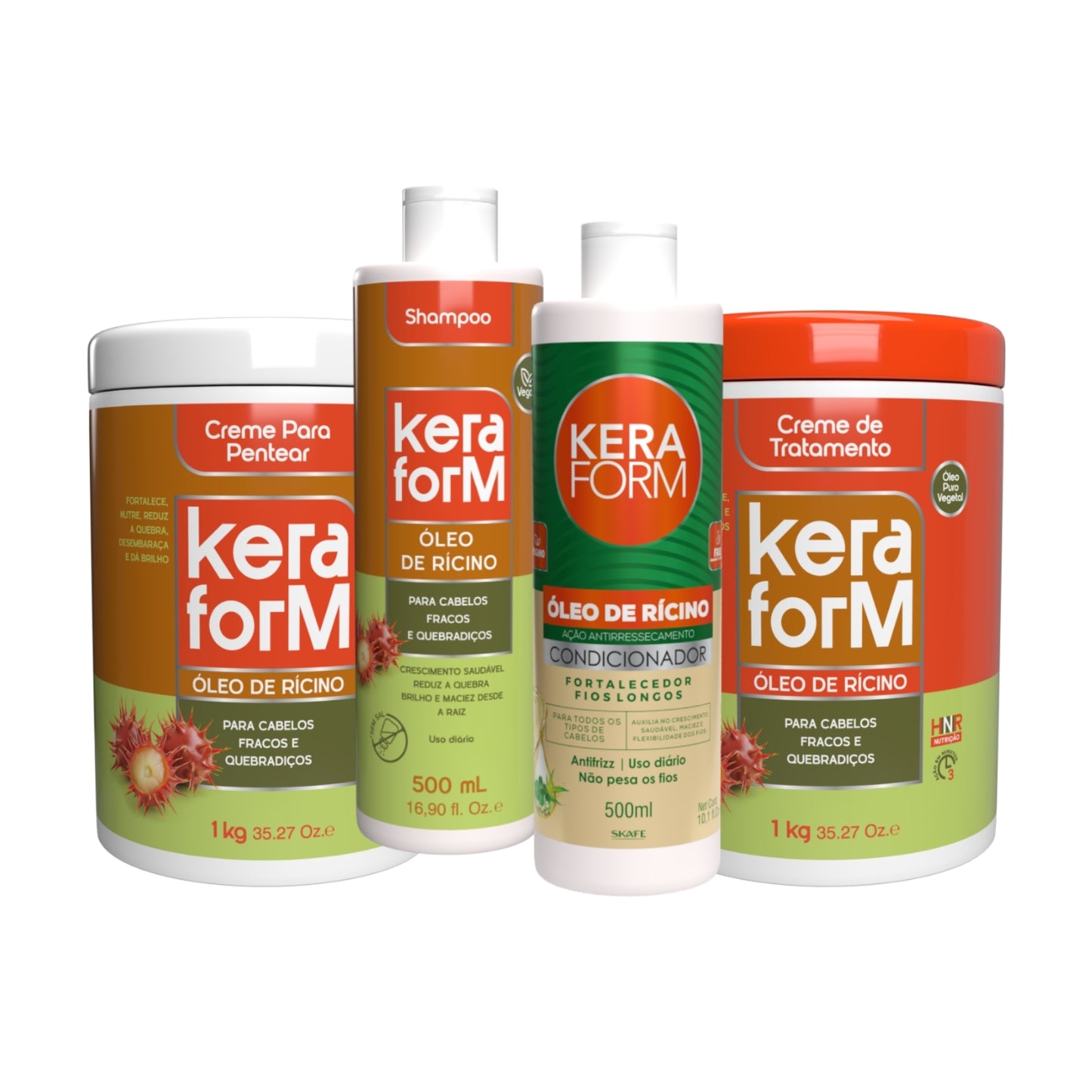 Kit Skafe Reparação Óleo de Rícino – Força & Crescimento