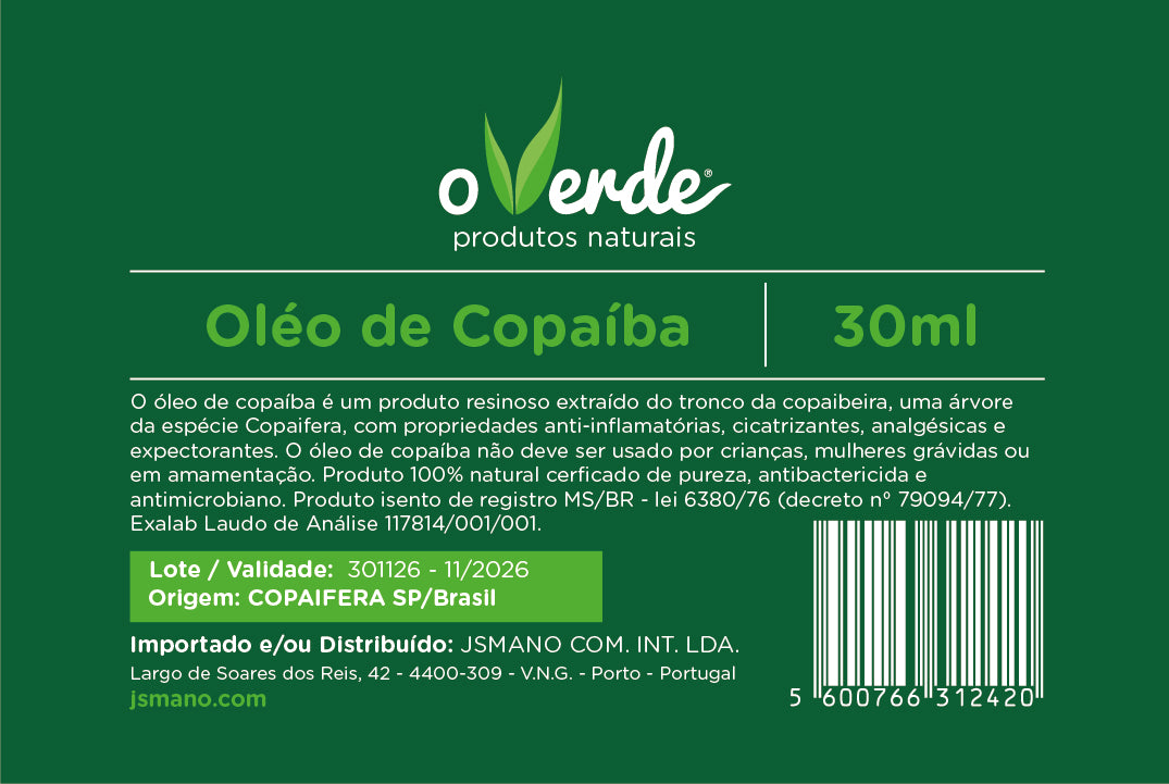 Óleo de Copaíba - 30ml
