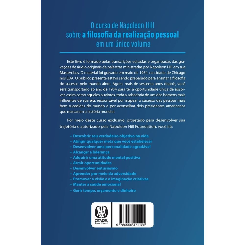 Masterclass de napoleon hill, a | Hill, Napoleon