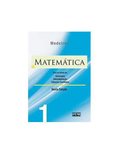 Livro, Matemática 1 Cursos Economia Administração Ciênc Contáb 6/10[LS]