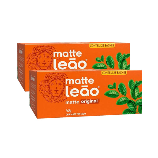 Pack Chá Matte Leão Tostado - 2x 25 saquinhos (40g)