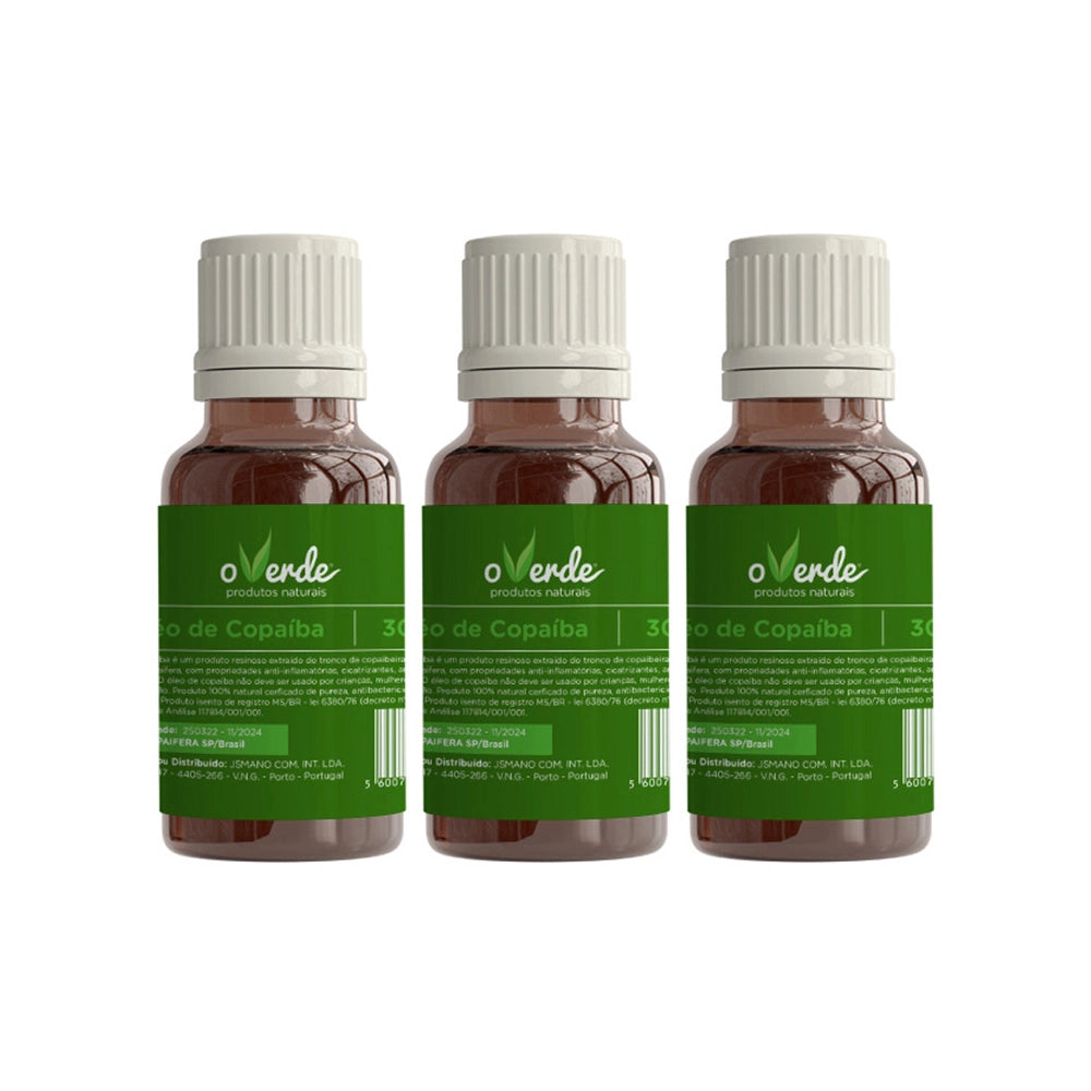 Óleo de Copaíba 30ml - Pack (3x unidades) - Copaifera officinalis