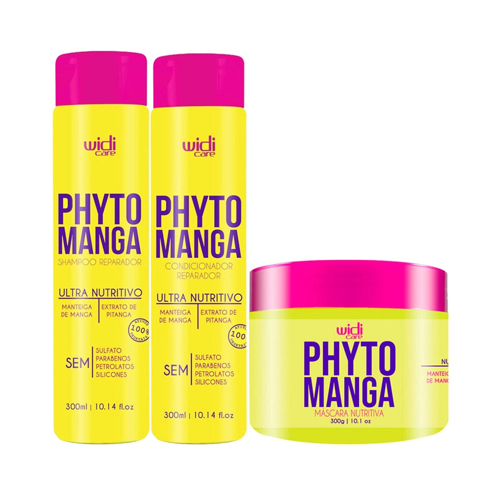 Pack Widi Care Shampoo + Máscara + Condicionador Phyto Manga – Natubrazil