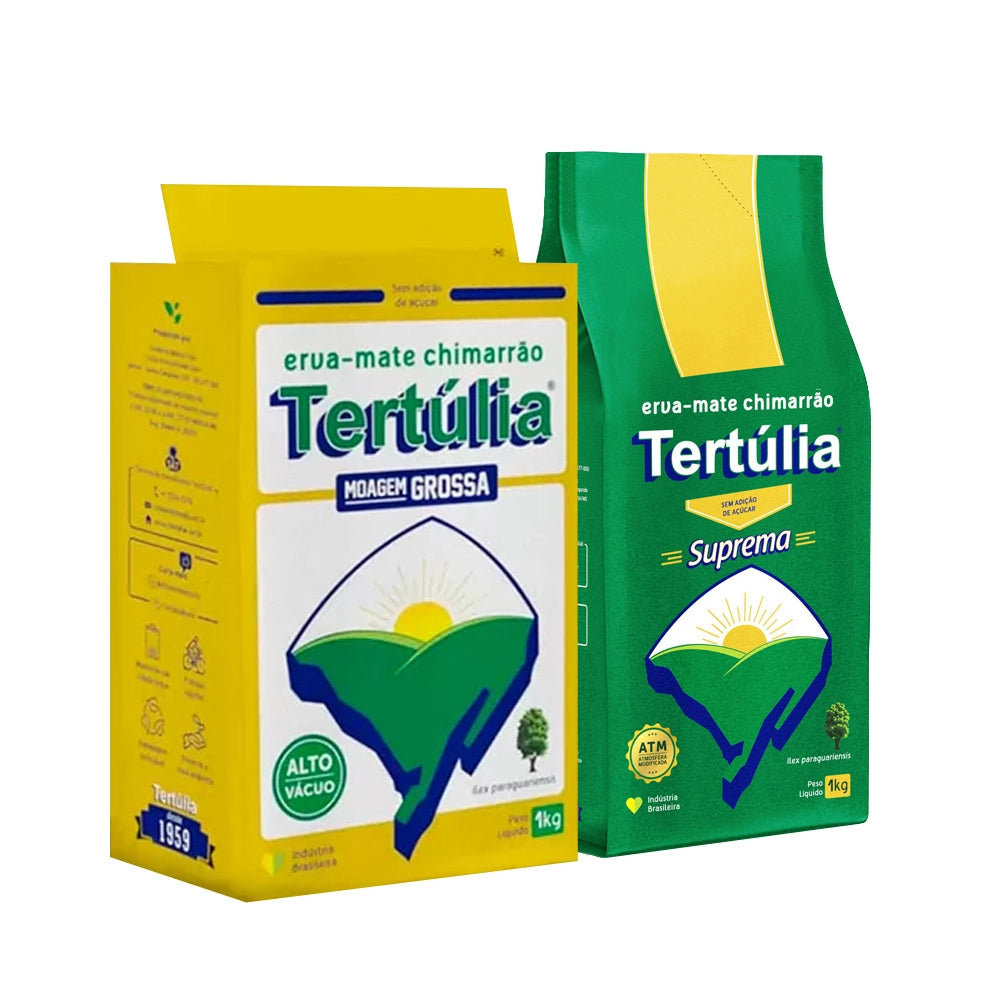 Erva Mate chimarrão - Tertúlia moagem grossa e Térulia Suprema - Pack 2x1kg