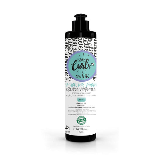 CREME PARA PENTEAR (4ABC) CRESPOS LOVE CURLS 420 ML - griffuscosmeticos