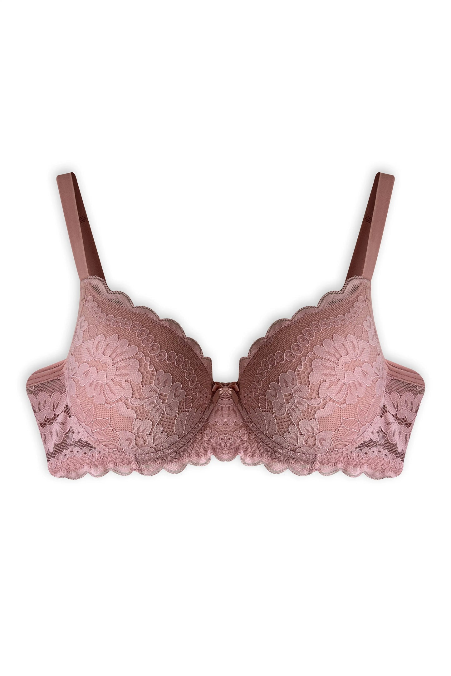 Soutien/sutiã com bojo/push-up de renda Bruna - Lingerie Jopy