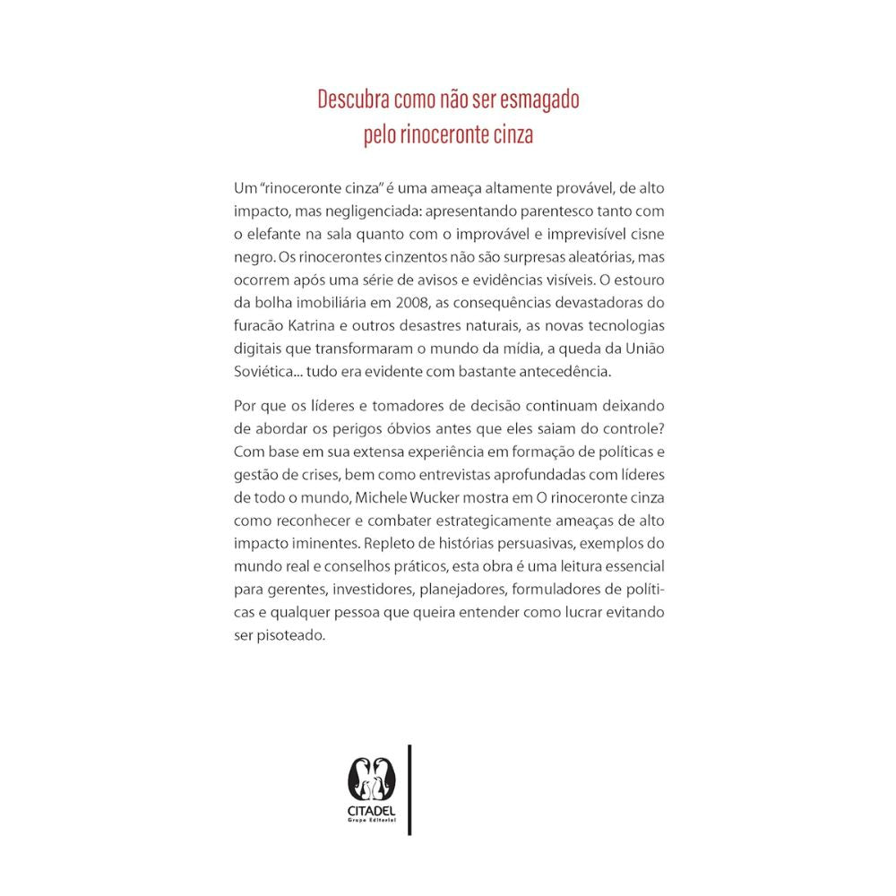 Rinoceronte cinza, o: como reconhecer e agir diante perigos | Wucker, Michele