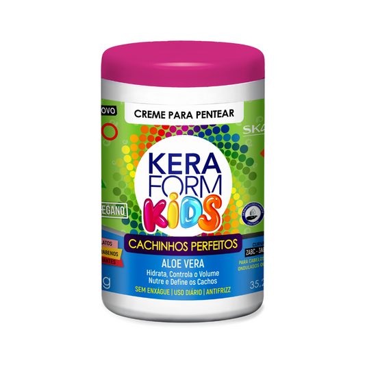 Creme para Pentear Skafe Keraform Kids Cachinhos Perfeitos 1kg – Definição Suave para Cabelos Infantis Cacheados
