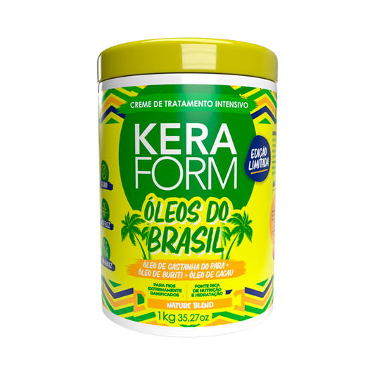 Creme de Tratamento Intensivo Skafe Keraform Óleos do Brasil 1kg – Nutrição e Revitalização com Óleos da Flora Brasileira