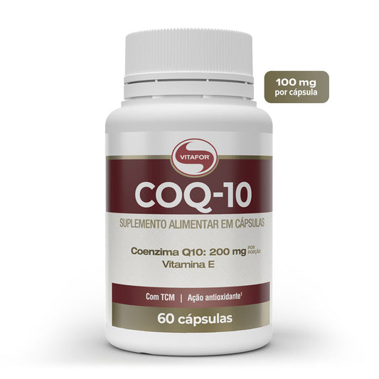 Coenzima Q10 Vitafor - Suplemento Antioxidante com 200mg para Energia e Saúde Cardiovascular - 60 Cápsulas