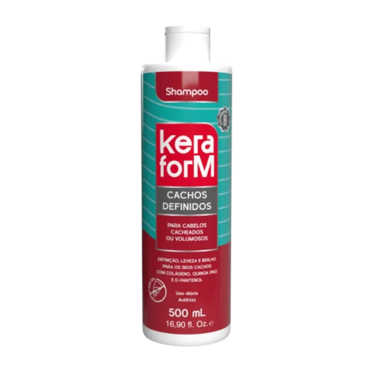 Shampoo Skafe Keraform Cachos Definidos 500ml – Limpeza Hidratante e Definição dos Cachos