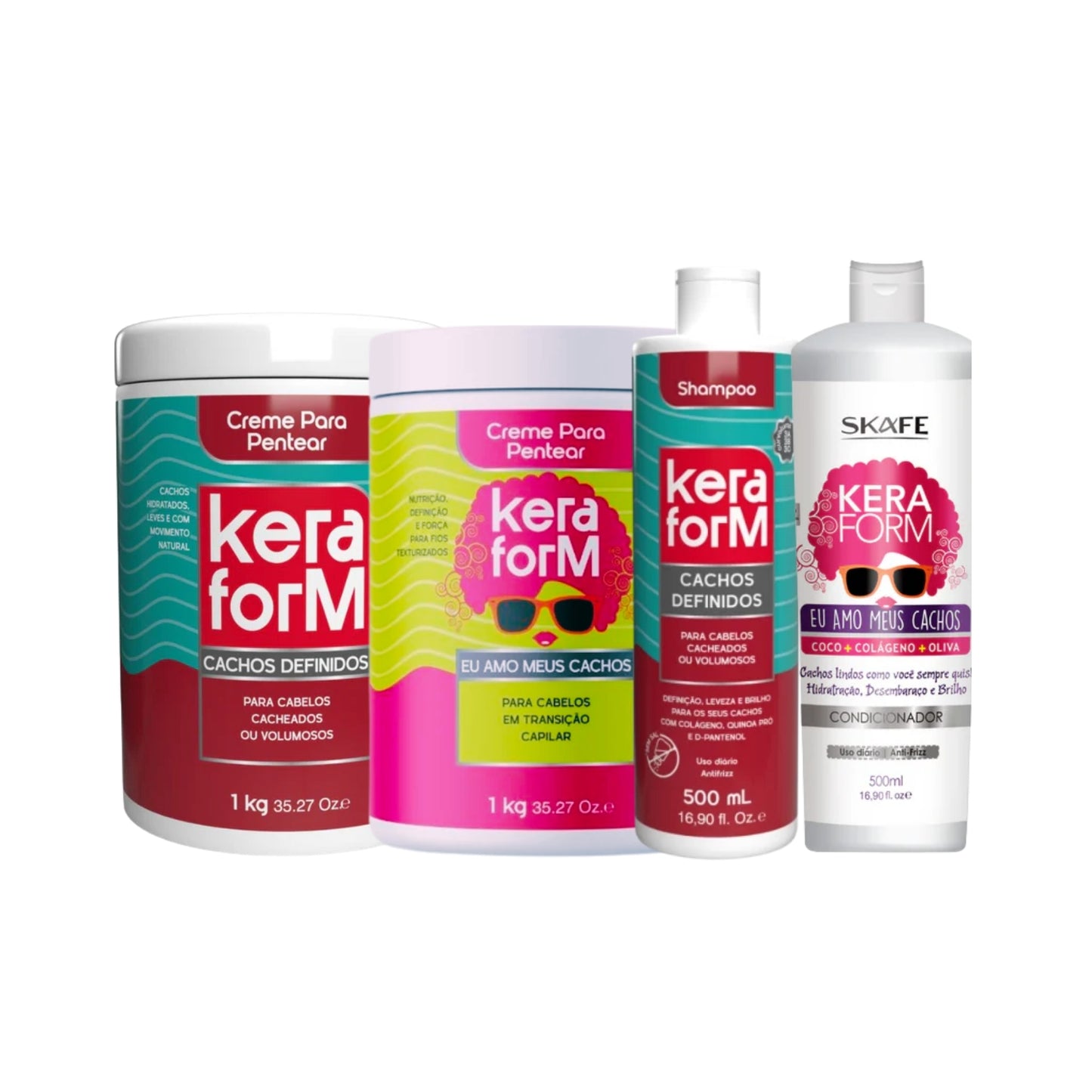 Kit Skafe Cachos Definidos Keraform – Cuidado Completo
