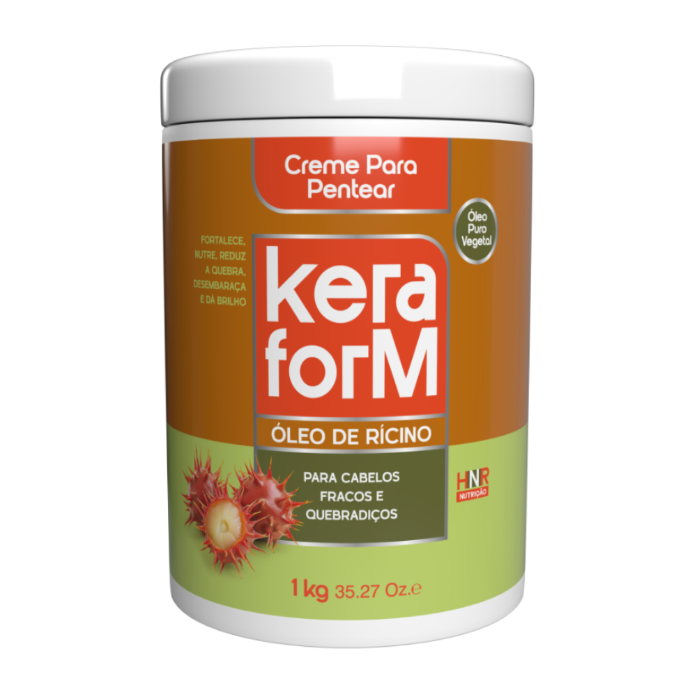 Creme para Pentear Skafe Keraform Óleo de Rícino 1kg – Fortalecimento e Crescimento Capilar