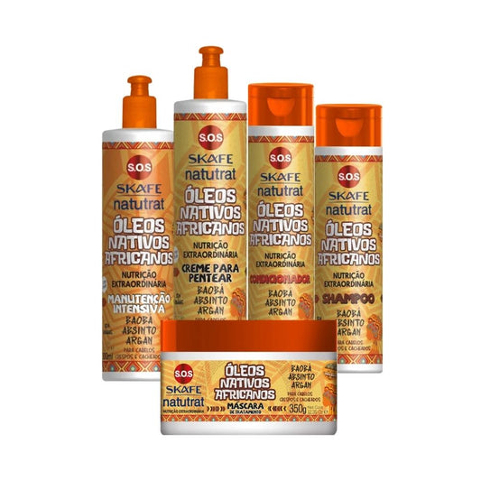 Kit Skafe SOS Africanos – Nutrição & Antifrizz