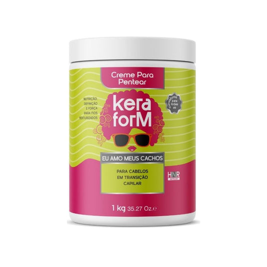 Creme para Pentear Skafe Keraform Eu Amo Meus Cachos 1kg – Hidratação e Definição para Todos os Tipos de Cachos