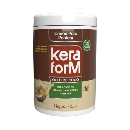 Creme para Pentear Skafe Keraform Óleo de Coco 1kg – Nutrição Profunda e Controle de Frizz para Cabelos Secos