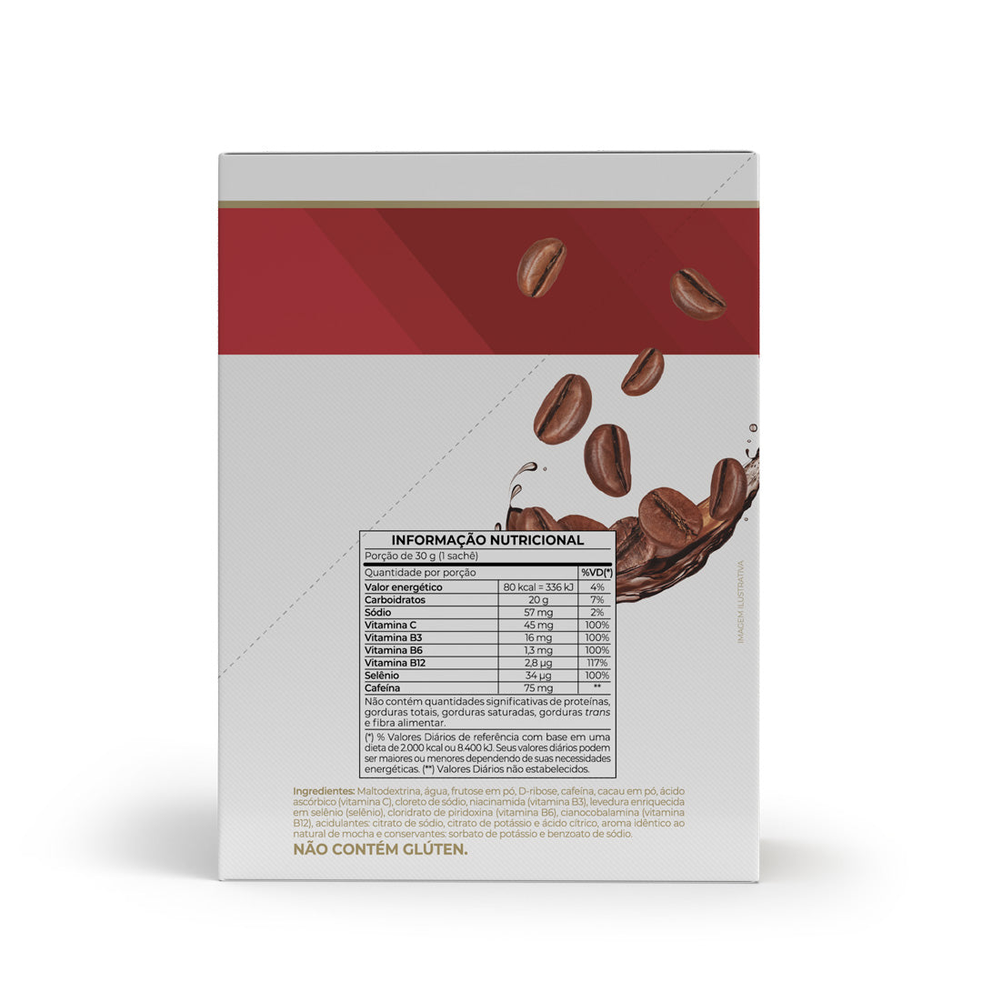 Endurance Caffeine gel - 12 sachês 30g Mocha