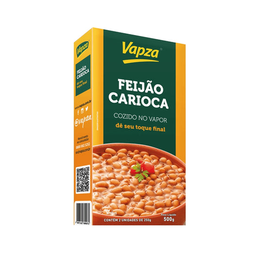 Feijão carioca Cozido no vapor Vapza - 500g