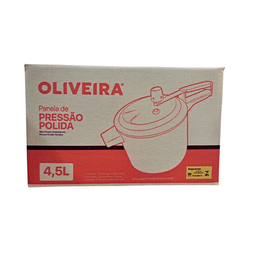 Panela de pressão Polida Oliveira 4,5L