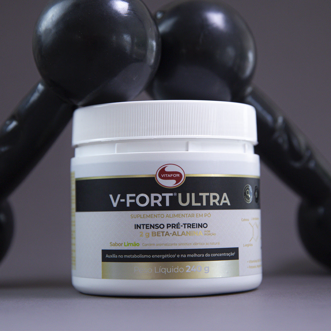 V-Fort Ultra (Pré-treino) - 240g Limão com Beta Alanina