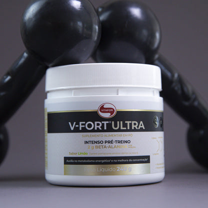 V-Fort Ultra (Pré-treino) - 240g Limão com Beta Alanina