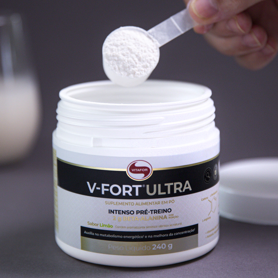 V-Fort Ultra (Pré-treino) - 240g Limão com Beta Alanina