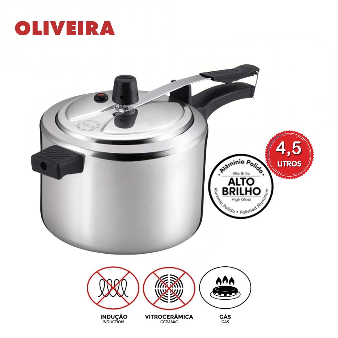 Panela de pressão Polida Oliveira 4,5L