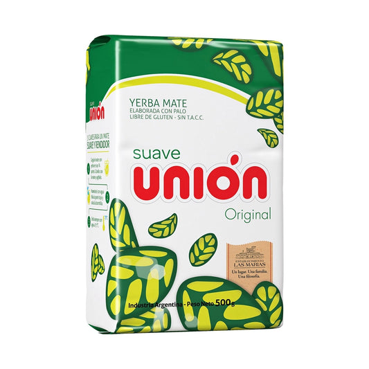 Yerba Mate Suave Unión Original 500g | Sabor Suave e Autêntico da América do Sul