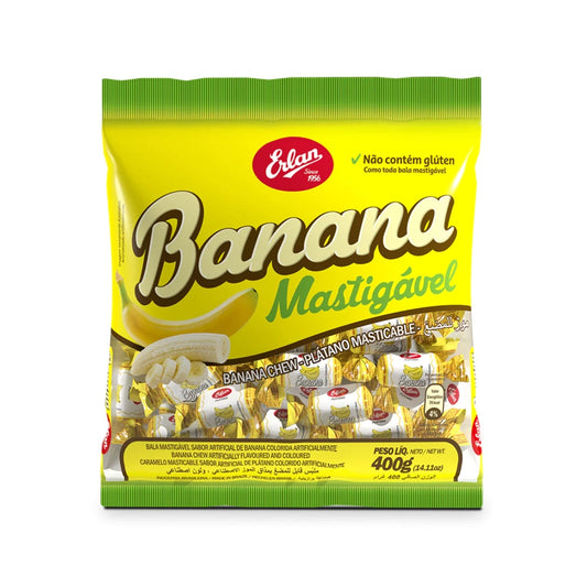 Bala de Banana Erlan - 400gr