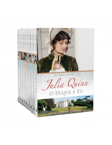 Box - Julia Quinn - The Bridgertons Series - 9 Volumes + extra book of chronicles + notebook