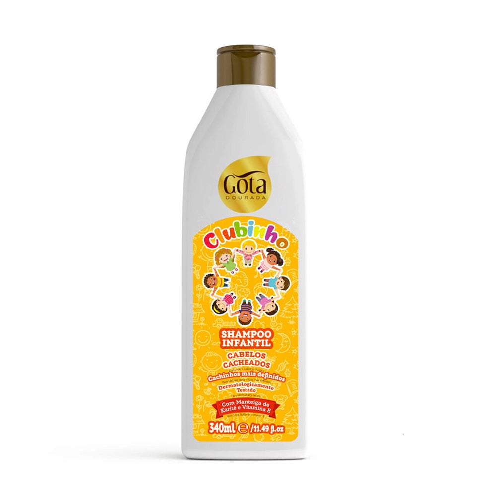 Shampoo infantil Clubinho cabelos cacheados - 340ml