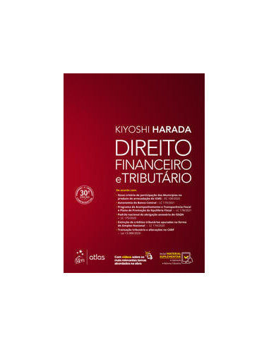 Livro, Direito Financeiro e Tributário (Harada) 30/21[LS]