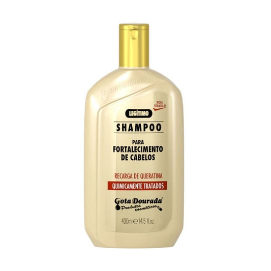 Gota Dourada Fortalecimento Recarga de Queratina Shampoo 430ml