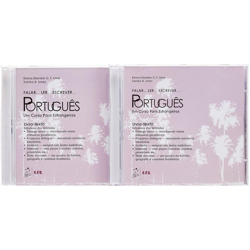 Kit falar ler escrever livro texto curso p/ estrangeiros 3cd | Lima; Iunes
