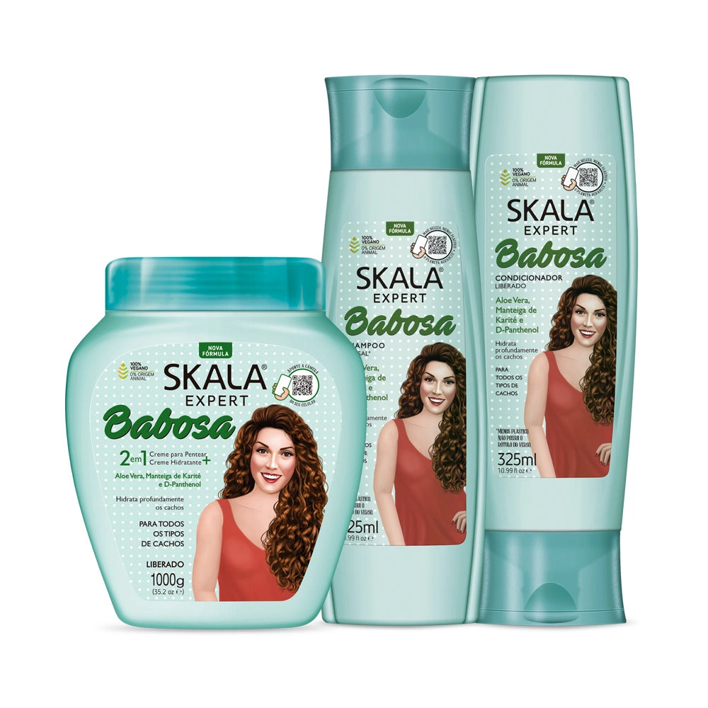 Pack Skala Babosa Shampoo 325ml + Máscara 1kg + Condicionador 325ml