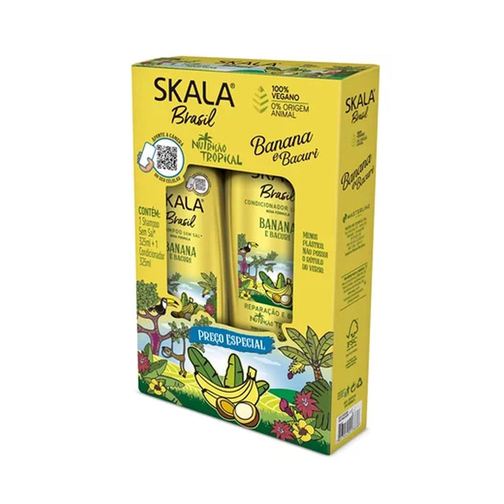 Kit Champú + Acondicionador Skala Brasil Plátano y Bacuri - 650ml