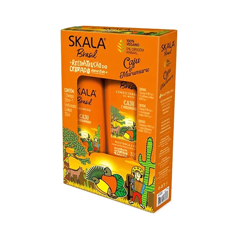 Kit Shampoo + Condicionador Caju e Murumuru Skala Brasil - 650ml