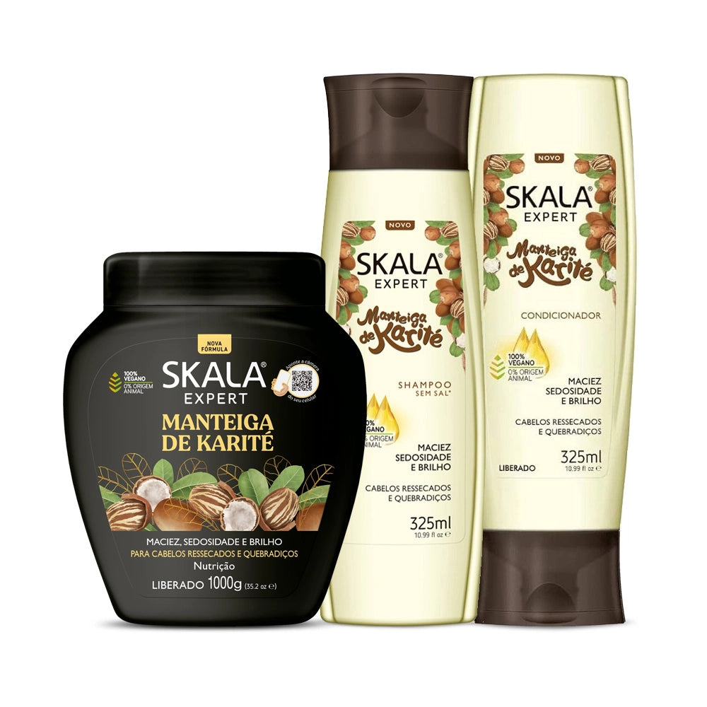 Pack Skala Champú Karité 325ml + Mascarilla 1kg + Acondicionador 325ml