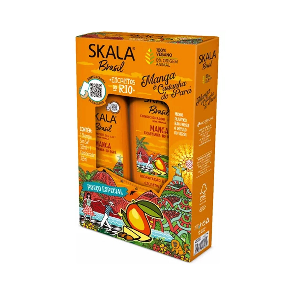 Kit Shampoo + Condicionador Manga e Castanha do Pará Skala Brasil - 650ml