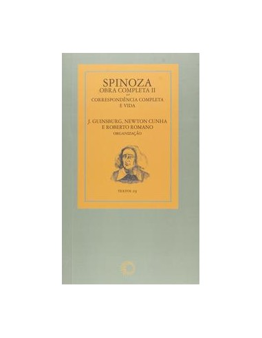 Livro, Spinoza obra completa 2 correspôndencia completa e vida[LS]