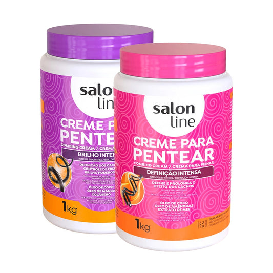 Salon Line Intense Definition and Intense Shine Styling Cream Pack - 1kg