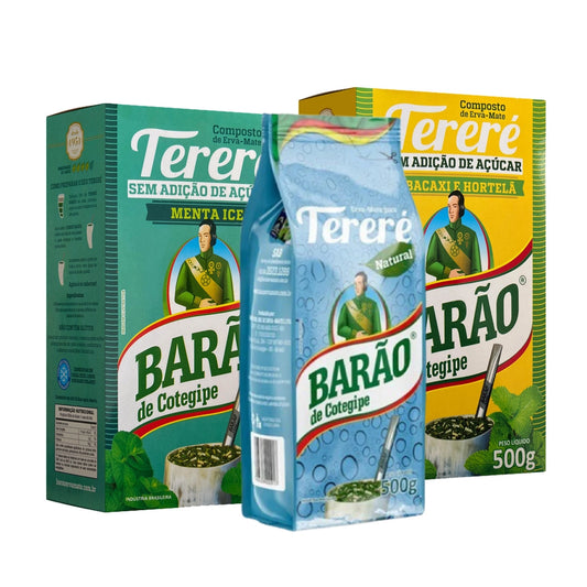 Pack Erva Tereré Natural + Menta Ice + Abacaxi e Hortelã - 3x 500gr