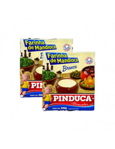 Pack Farinha de mandioca Branca Pinduca - 2x 500g
