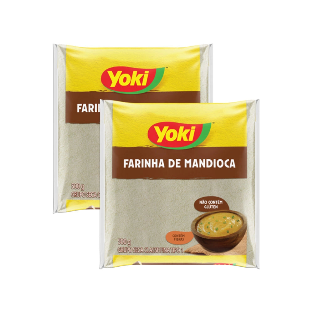 Pack Farinha de Mandioca Yoki 2x 500g