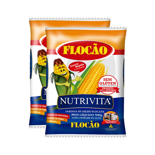 Pack Flocão de Milho Nutrivita 2x 500g